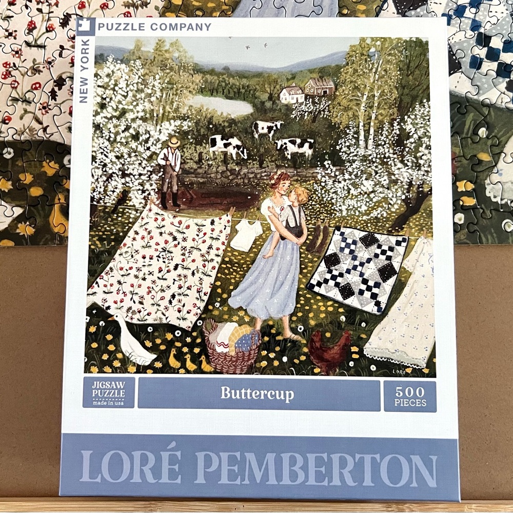 Lore Pemberton Buttercup 500-Piece Jigsaw Puzzle — Blue Artwork